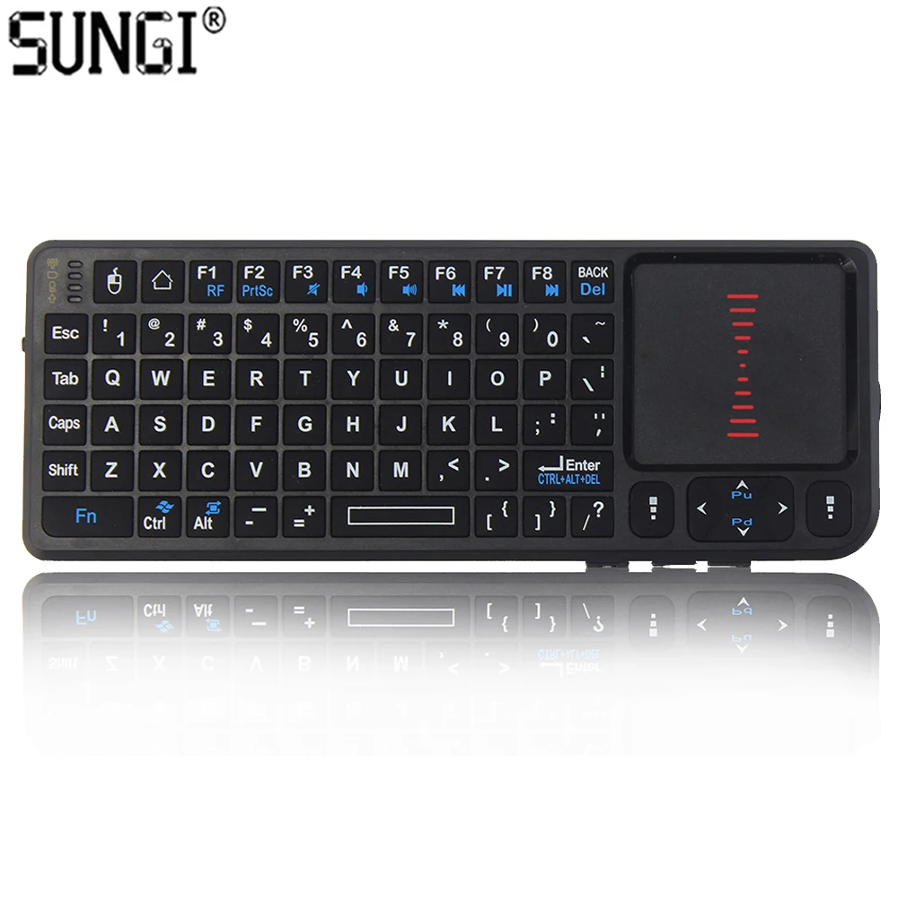 RF Keyboard-Mouse Handheld Touchpad Keyboard with Laser Pointer for Smart TV Projector
RF Keyboard-Mouse Handheld Touchpad Keyboard with Laser Pointer for Smart TV Projector