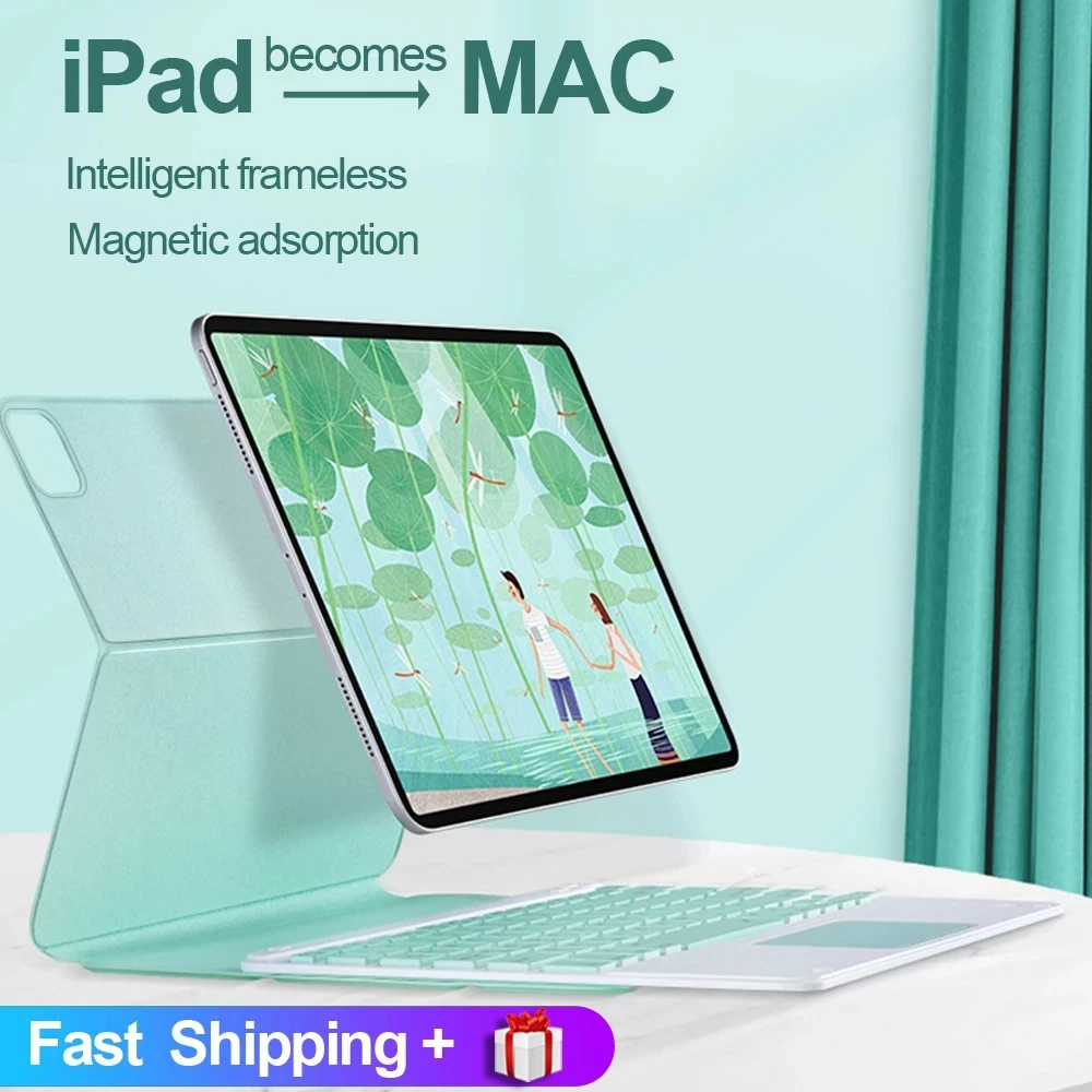 Чехол для iPad Pro 11, чехол 2020 для iPad Pro 12,9 2020 2018 Air 4 10,9, Тонкий Магнитный чехол с тачпадом и Bluetooth, чехол для клавиатуры и мыши
Чехол для iPad Pro 11, чехол 2020 для iPad Pro 12,9 2020 2018 Air 4 10,9, Тонкий Магнитный чехол с тачпадом и Bluetooth, чехол для клавиатуры и мыши