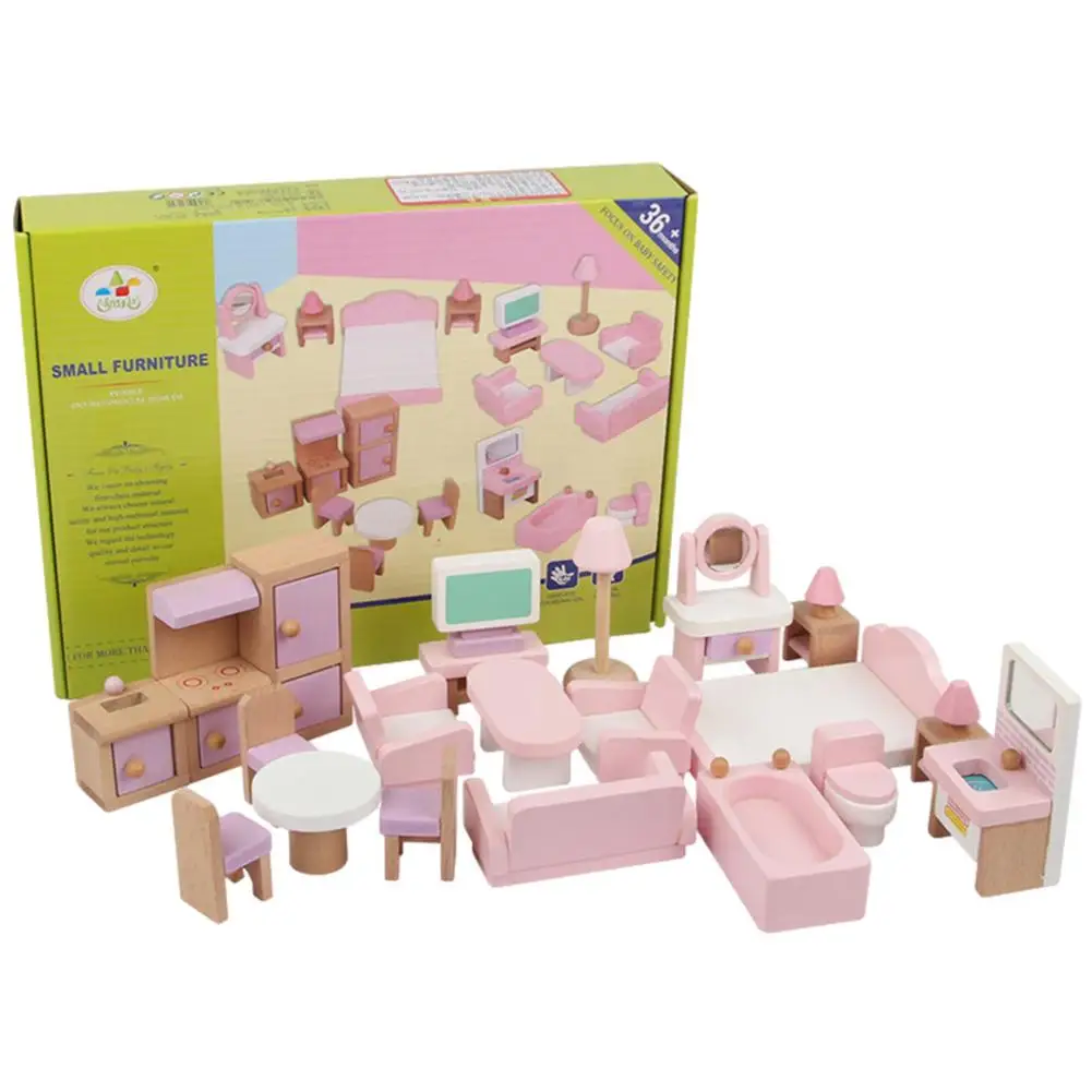 Simulation Furniture Toy Set Wooden High Quality Artificial Play House Dollhouse For Children Educational Game Toys
Simulation Furniture Toy Set Wooden High Quality Artificial Play House Dollhouse For Children Educational Game Toys