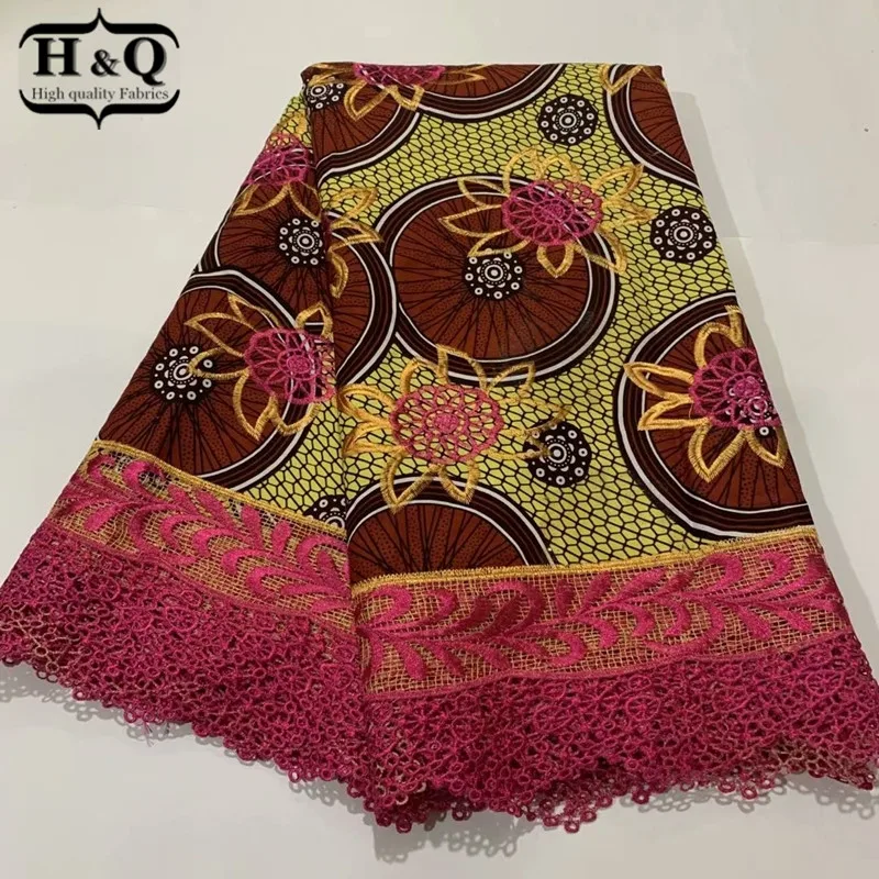 H&Q newest nigerian water soluble lace high quality wax fabric 100% cotton embroidery 6 yards/pcs african batik lace fabric H805
H&Q newest nigerian water soluble lace high quality wax fabric 100% cotton embroidery 6 yards/pcs african batik lace fabric H805