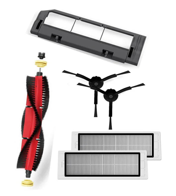 New 1pcs detachable Main brush & 2pcs Filter & 2pcs black brush & cover for Xiaomi vacuum 1st roborock 2 s50 s51 s55 E35 T60 T61
New 1pcs detachable Main brush & 2pcs Filter & 2pcs black brush & cover for Xiaomi vacuum 1st roborock 2 s50 s51 s55 E35 T60 T61