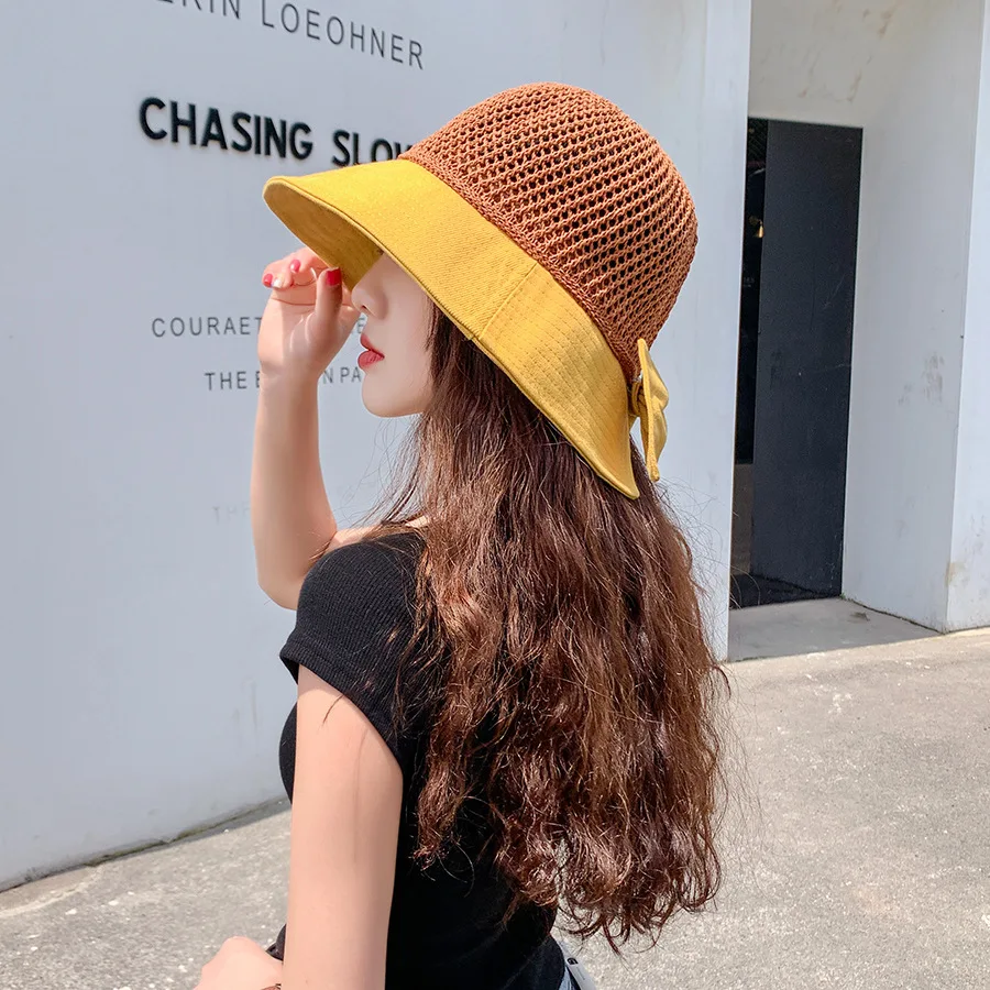 2021 New Korean Spring summer Ribbon Bow Fisherman Hat Handmade Casual Straw Hat Girls Beach Fashion Street Women Sun hat
2021 New Korean Spring summer Ribbon Bow Fisherman Hat Handmade Casual Straw Hat Girls Beach Fashion Street Women Sun hat