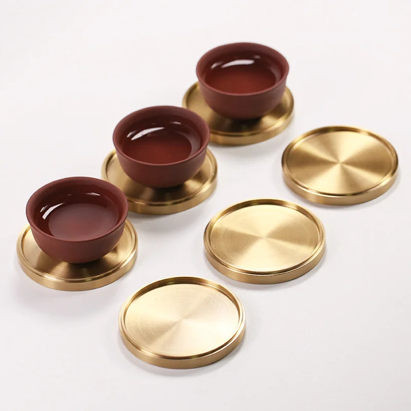 50Pcs/Lot 3 Size Brass Coasters Cup Coffee Tea Cup Pads Drinking Mats Teapot Drink Coaster Wholesale
50Pcs/Lot 3 Size Brass Coasters Cup Coffee Tea Cup Pads Drinking Mats Teapot Drink Coaster Wholesale