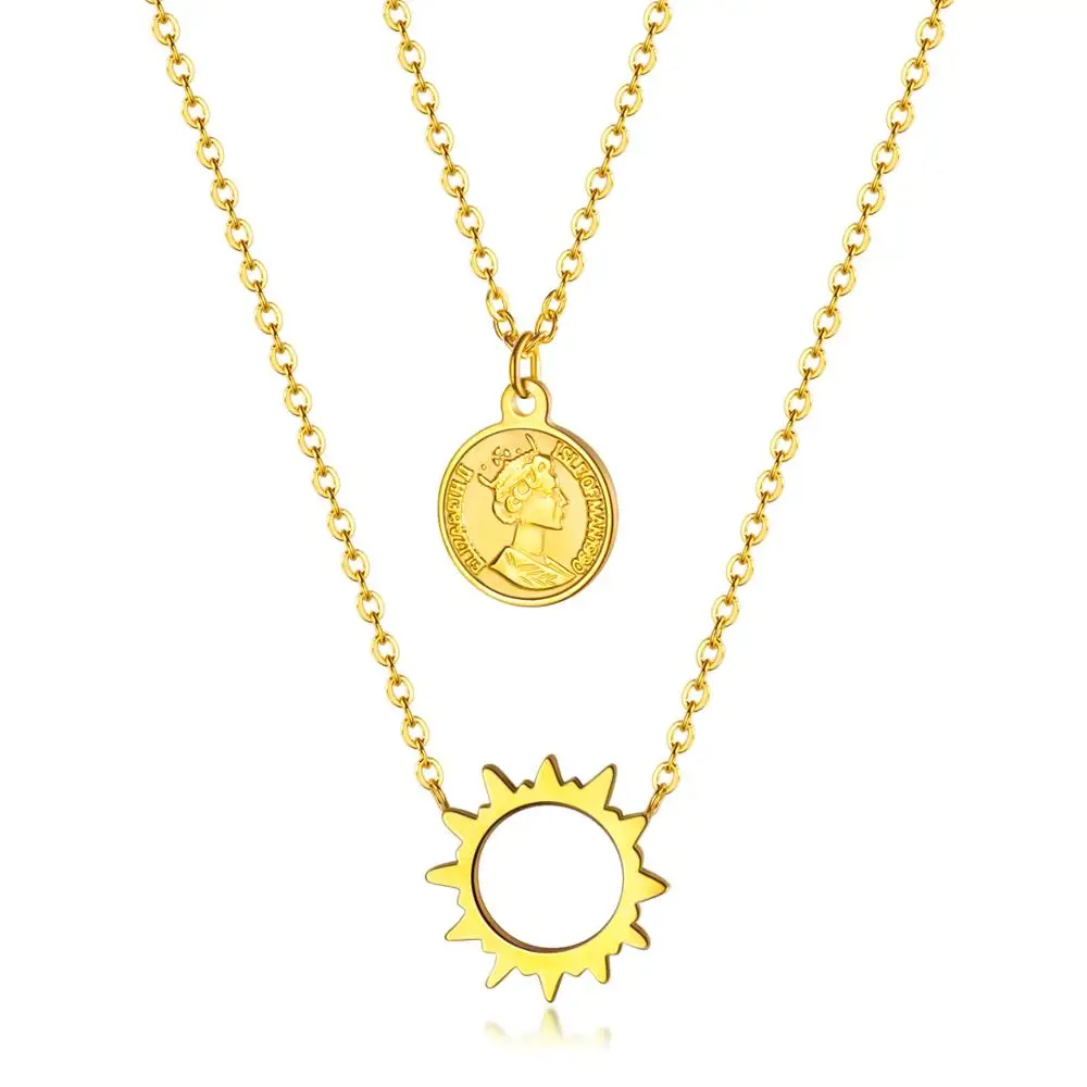 Bohemia Gold Color Hollow Sun Pendant Necklaces Jewelry Classic Titanium Steel Chokers Necklace For Women
Bohemia Gold Color Hollow Sun Pendant Necklaces Jewelry Classic Titanium Steel Chokers Necklace For Women