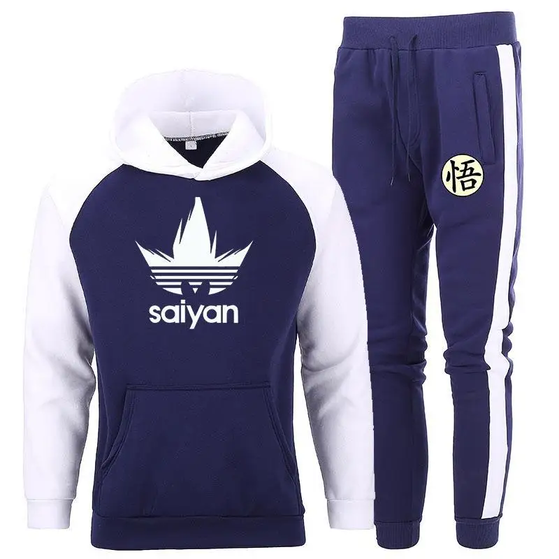 New Tracksuit Men Sets Fleece Hit Color Sportswear Hoodies Sets Fashion Hooded Sweatshirts Japan Anime Harajuku Track Suit Man
New Tracksuit Men Sets Fleece Hit Color Sportswear Hoodies Sets Fashion Hooded Sweatshirts Japan Anime Harajuku Track Suit Man