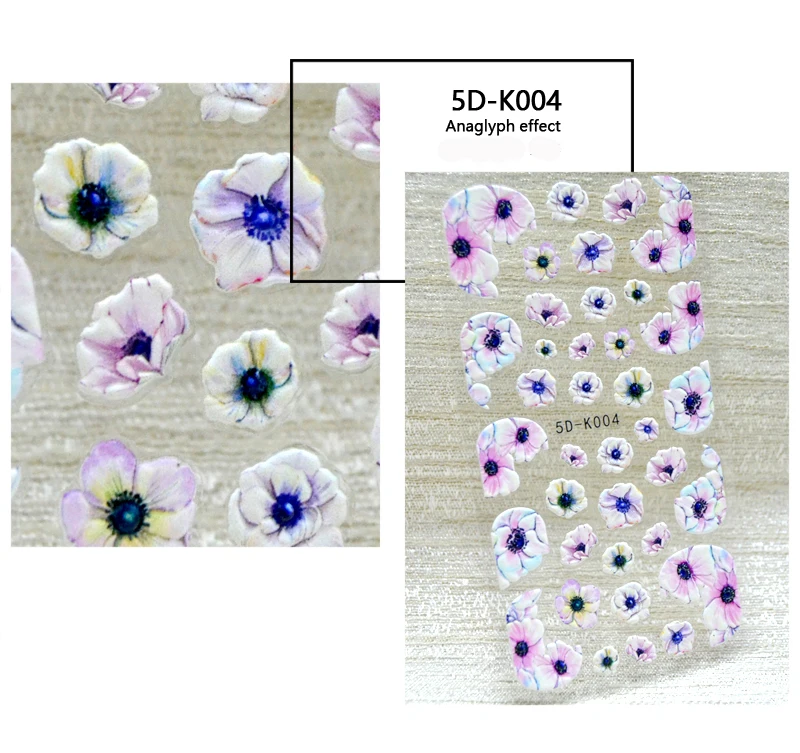 5D Nail Sticker Anaglyph Effect Pink Flowers Nail Art Decorations Small fresh Slider Adhesive Stickers For Nails Manicure
5D Nail Sticker Anaglyph Effect Pink Flowers Nail Art Decorations Small fresh Slider Adhesive Stickers For Nails Manicure