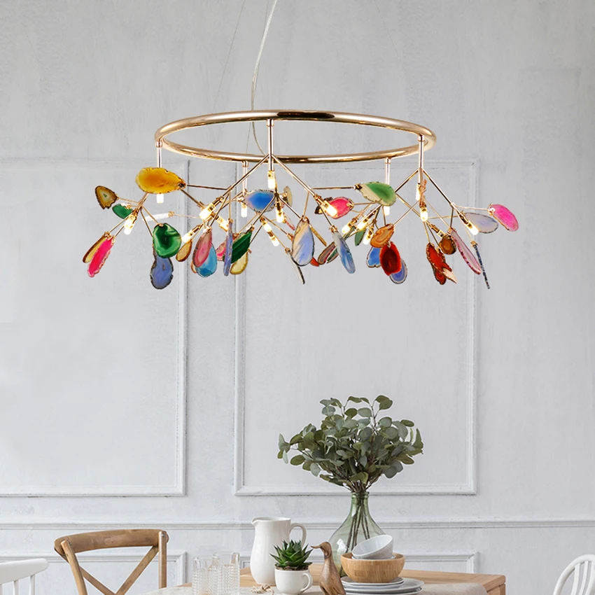 Nordic Agate Firefly Led Chandelier Fashion Living Room Decor Chandelier Romantic Bedroom Wedding Room Indoor Decorative Light
Nordic Agate Firefly Led Chandelier Fashion Living Room Decor Chandelier Romantic Bedroom Wedding Room Indoor Decorative Light
