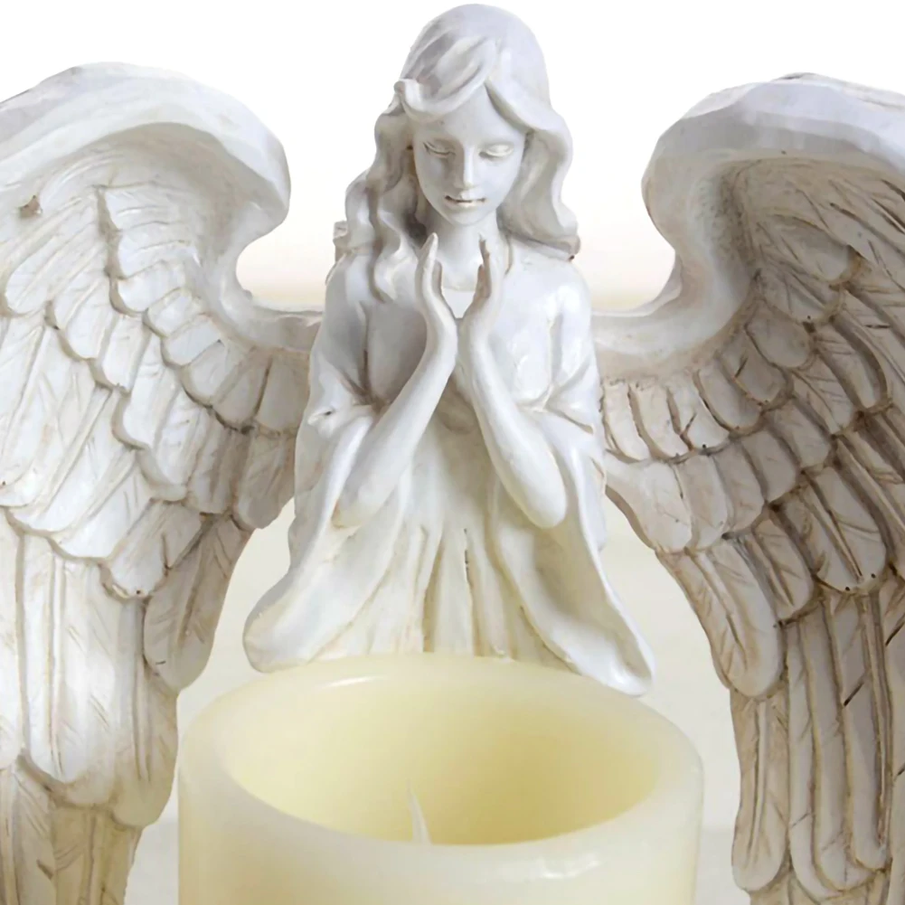 Creative Resin Angel Figurines Craft Resin Electronic Candlestick Home Decor Angel Miniature Candle Holder Ornament Wedding Gift
Creative Resin Angel Figurines Craft Resin Electronic Candlestick Home Decor Angel Miniature Candle Holder Ornament Wedding Gift