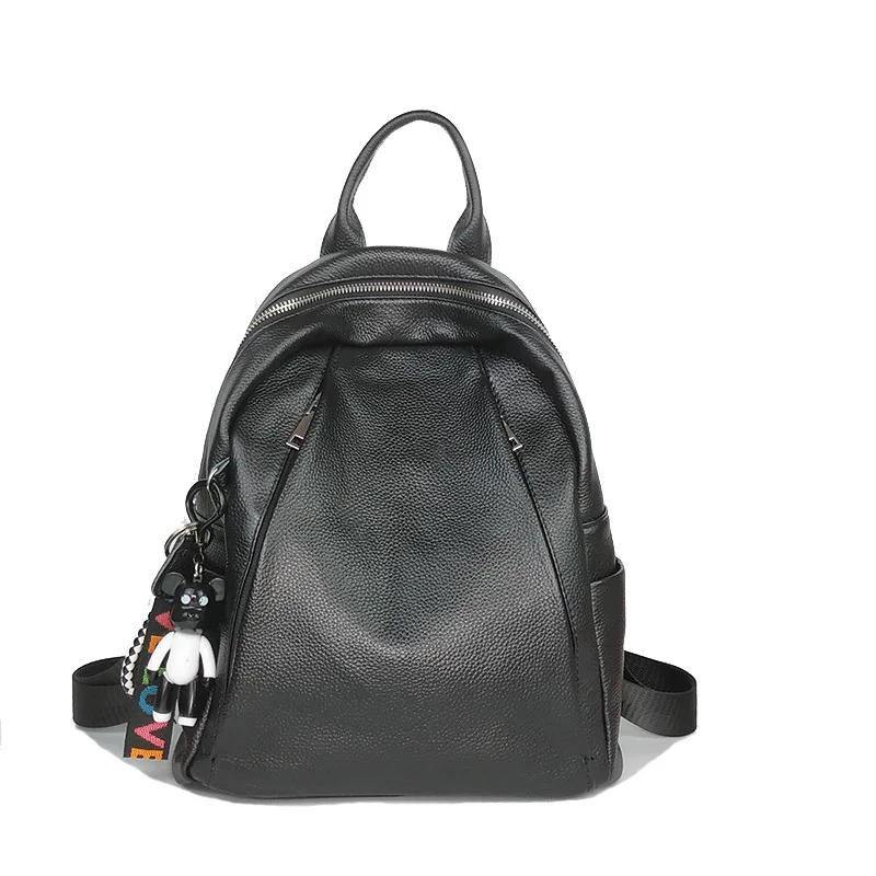 Leather ladies bag 2021 new style fashion leisure large capacity European and American travel backpack
Leather ladies bag 2021 new style fashion leisure large capacity European and American travel backpack