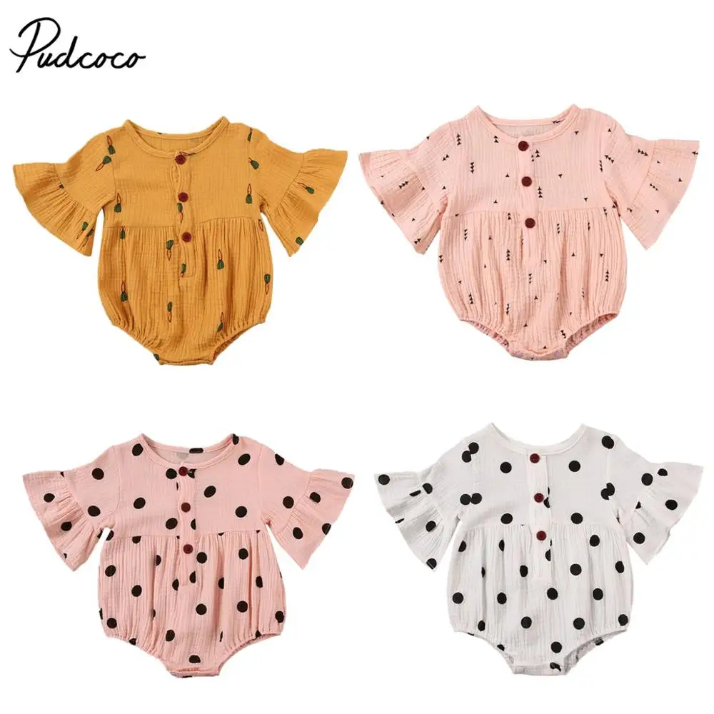 Baby Romper for Girls Cute Floral Print Round Neck Short Flounced Sleeve Bodysuit for Kids Girls
Baby Romper for Girls Cute Floral Print Round Neck Short Flounced Sleeve Bodysuit for Kids Girls