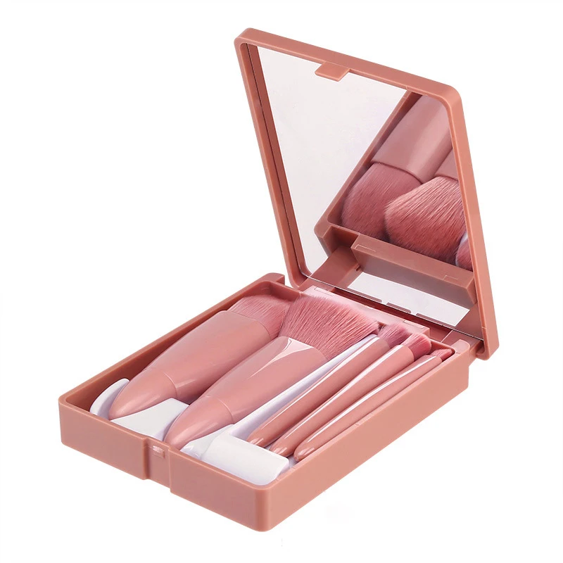 5Pcs Makeup Brushes Set Portable Multi-Function With Mirror Box Cosmetic Powder Foundation Eye Shadow Make Up Brush Tool
5Pcs Makeup Brushes Set Portable Multi-Function With Mirror Box Cosmetic Powder Foundation Eye Shadow Make Up Brush Tool
