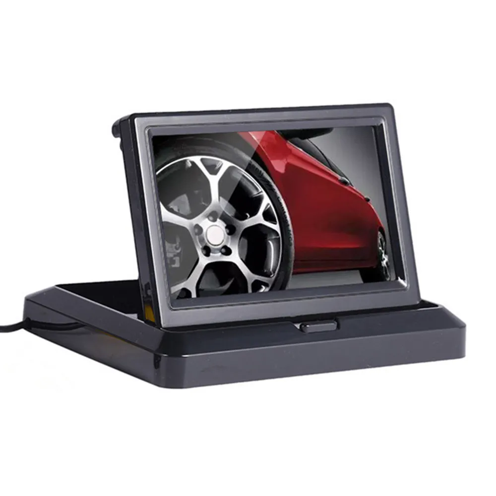 Foldable 5" TFT LCD HD800*480 Screen Car Monitor Reverse Parking monitor with 2 video input,Rearview camera (optional)
Foldable 5" TFT LCD HD800*480 Screen Car Monitor Reverse Parking monitor with 2 video input,Rearview camera (optional)