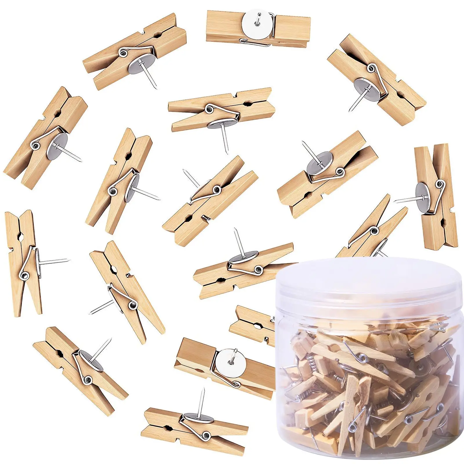 Solid Wooden Clips Paper Photo Wood Pushpin Peg Thumbtacks Clothespins Clamp 50pcs Pushpin Pegs Wooden Pushpins Clips
Solid Wooden Clips Paper Photo Wood Pushpin Peg Thumbtacks Clothespins Clamp 50pcs Pushpin Pegs Wooden Pushpins Clips