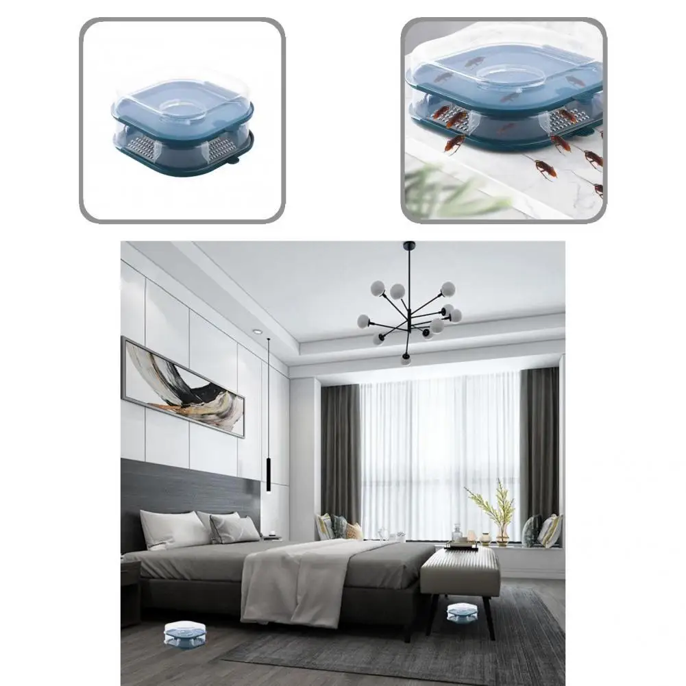 Practical Double Layer Transparent Cover Child-Resistant Cockroach Trap Box Cockroach Catcher Box Roach Trap Box
Practical Double Layer Transparent Cover Child-Resistant Cockroach Trap Box Cockroach Catcher Box Roach Trap Box