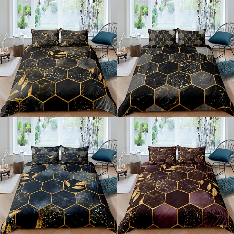 Home Textile Luxury 3D Geometry Print 2/3Pcs Comfortable Duvet Cover Pillowcase Bedding Sets Single Queen and King EU/US/AU Size
Home Textile Luxury 3D Geometry Print 2/3Pcs Comfortable Duvet Cover Pillowcase Bedding Sets Single Queen and King EU/US/AU Size