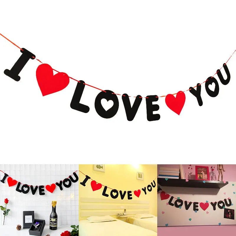 Нетканый баннер с цветами, Свадебное предложение, Свадебный кулон I Love You, подвесная полоска в форме сердца, украшение на День святого Валент... 
Нетканый баннер с цветами, Свадебное предложение, Свадебный кулон I Love You, подвесная полоска в форме сердца, украшение на День святого Валент...