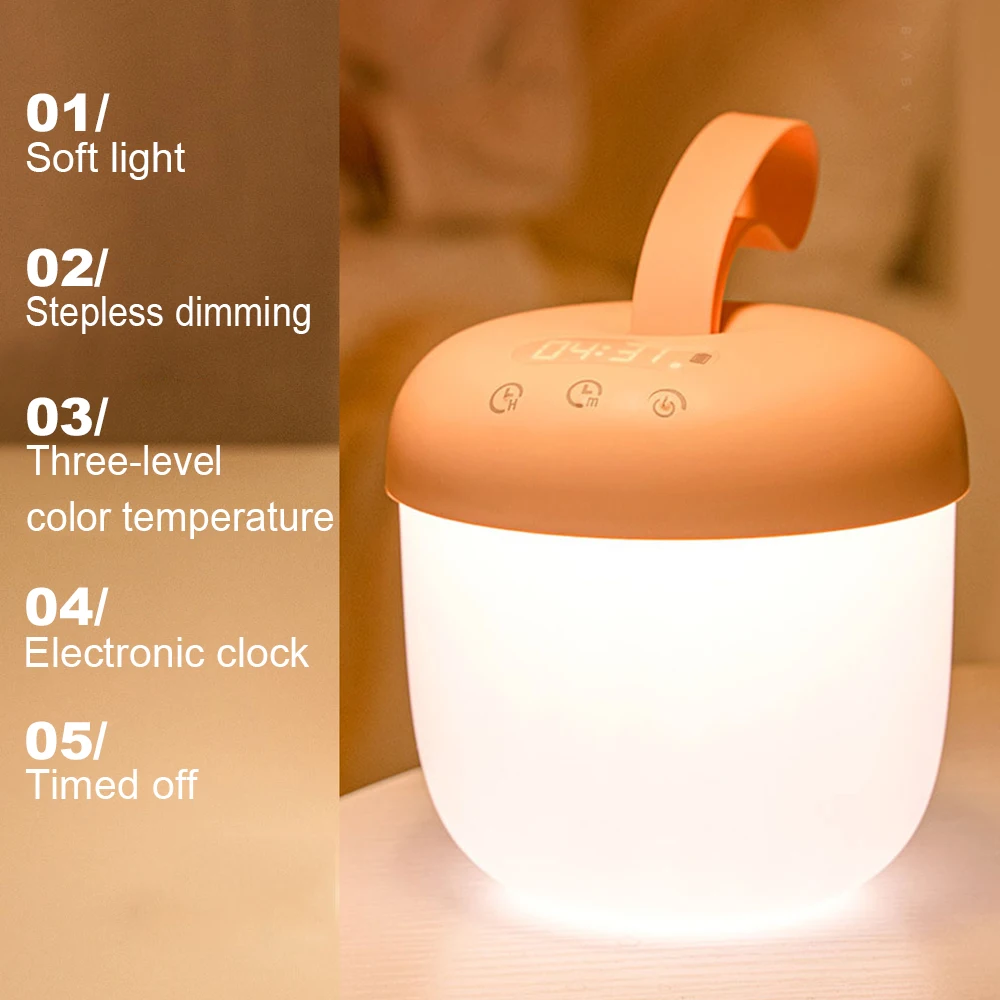 LED Night Light Touch Sensor USB Rechargeable Dimming Light Clock Light Kids Bedside Bedroom Lamp Light
LED Night Light Touch Sensor USB Rechargeable Dimming Light Clock Light Kids Bedside Bedroom Lamp Light