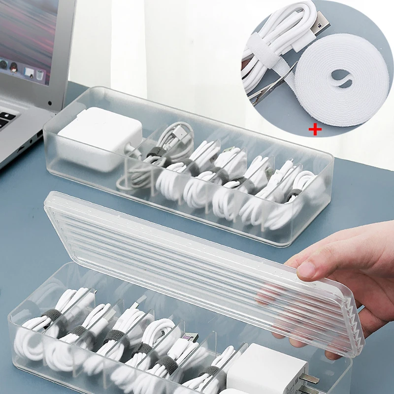 Cable Storage Box Desktop Wire Box Transparent Data Line Storage Case Drawer USB Charger Headset Organizer Cable Organizer
Cable Storage Box Desktop Wire Box Transparent Data Line Storage Case Drawer USB Charger Headset Organizer Cable Organizer
