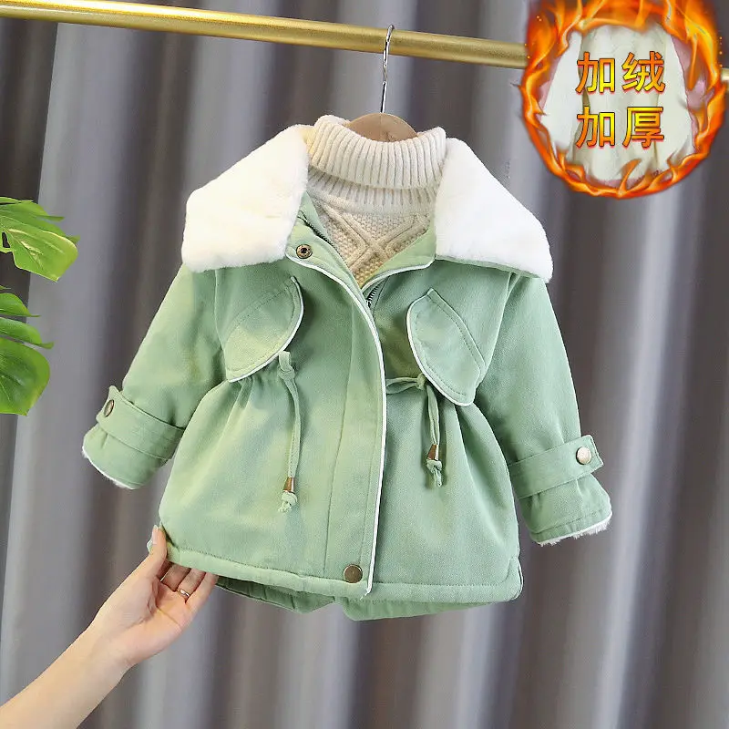 Girls Jackets 2021 New Children's Jacket Autumn and Winter Girl Foreign Style Plus Velvet Thick Windbreaker Kids Parker Clothes
Girls Jackets 2021 New Children's Jacket Autumn and Winter Girl Foreign Style Plus Velvet Thick Windbreaker Kids Parker Clothes