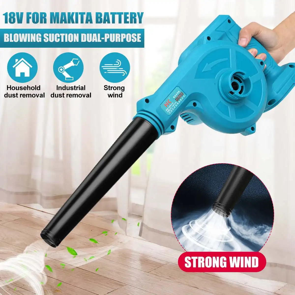 2 In 1 2000W Electric Air Blower Garden Cordless Blower Vacuum Clean Computer Dust Collector Tools For Makita 18V Battery
2 In 1 2000W Electric Air Blower Garden Cordless Blower Vacuum Clean Computer Dust Collector Tools For Makita 18V Battery