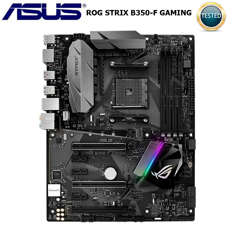 Asus ROG STRIX B350-F GAMING материнская плата Socket AM4 DDR4 64 Гб PCI-E 3 0 Оригинальный настольный