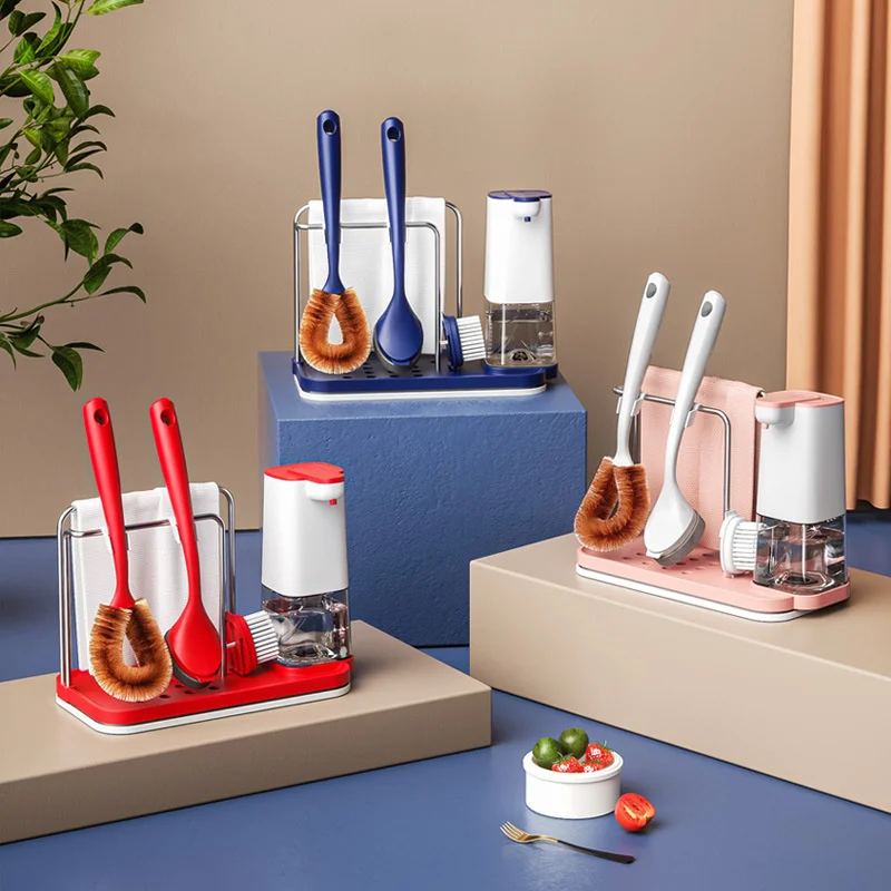 Drain and moisture-proof cleaning supplies storage rack, long handle dishwashing brush pot induction washing mobile phone
Drain and moisture-proof cleaning supplies storage rack, long handle dishwashing brush pot induction washing mobile phone