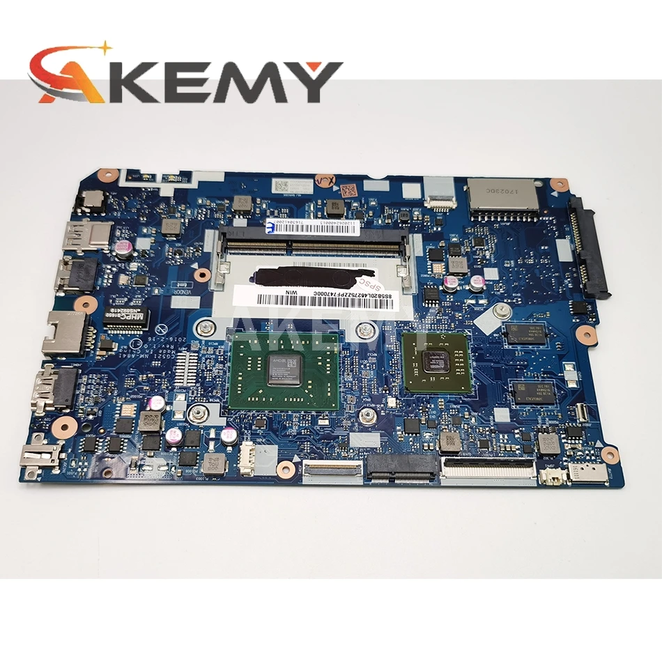 SAMXINNO New New !!! NM-A841 Laptop Motherboard for Lenovo 110-15ACL Motherboard 5B20L46271 ( with A6-7310 CPU ) 100% test OK
SAMXINNO New New !!! NM-A841 Laptop Motherboard for Lenovo 110-15ACL Motherboard 5B20L46271 ( with A6-7310 CPU ) 100% test OK