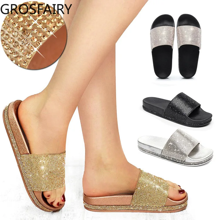 2021 Summer Women's Slippers Sandals with Diamond Surface, Fashionable One-word Slippers, Thick-soled Women's Sandals
2021 Summer Women's Slippers Sandals with Diamond Surface, Fashionable One-word Slippers, Thick-soled Women's Sandals