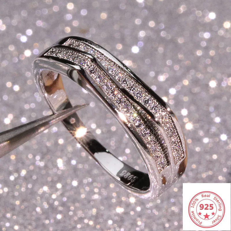 925 Silver color Sterling VS1 Diamond Ring for Women 2 Carats Topaz Bizuteria Anillos Gemstone Stamp Silver 925 Jewelry Ring
925 Silver color Sterling VS1 Diamond Ring for Women 2 Carats Topaz Bizuteria Anillos Gemstone Stamp Silver 925 Jewelry Ring