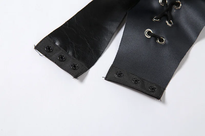 SEASONS Faux Leather Bandage Sexy Bodysuits Women Solid Sleeveless Backless Party Clubwear Bodycon Bodysuit Basic Slim ASJU82249
SEASONS Faux Leather Bandage Sexy Bodysuits Women Solid Sleeveless Backless Party Clubwear Bodycon Bodysuit Basic Slim ASJU82249