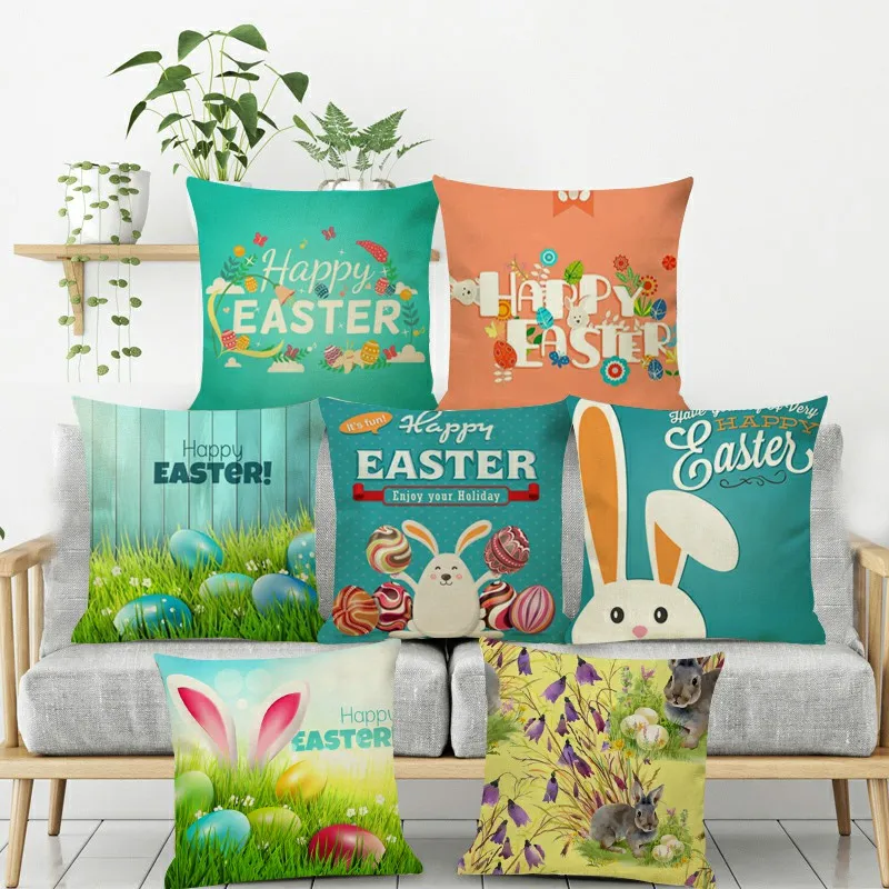 2021 New 45x45cm Eggs Easter Cushion Cover Happy Easter Decorations For Home Sofa Decor Easter Party Pillow Case Supplies Gift
2021 New 45x45cm Eggs Easter Cushion Cover Happy Easter Decorations For Home Sofa Decor Easter Party Pillow Case Supplies Gift