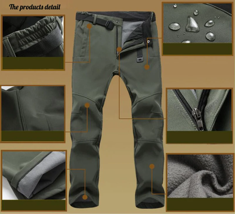 Men Winter Fleece Cargo Pants Male Thicken Warm Military Baggy Jogger Trousers Solid Slim Thick Hiking Pants Fleece Ski Trousers
Men Winter Fleece Cargo Pants Male Thicken Warm Military Baggy Jogger Trousers Solid Slim Thick Hiking Pants Fleece Ski Trousers
