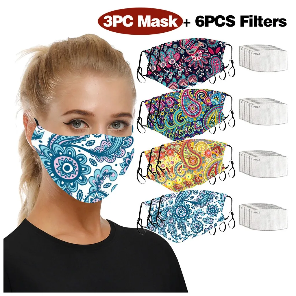 3 Printed Breathable Reusable Mask Filter PM2.5 Air Filtration Mask With Filters Breath Mouth Face Mask mascarilla reutilizable 
3 Printed Breathable Reusable Mask Filter PM2.5 Air Filtration Mask With Filters Breath Mouth Face Mask mascarilla reutilizable