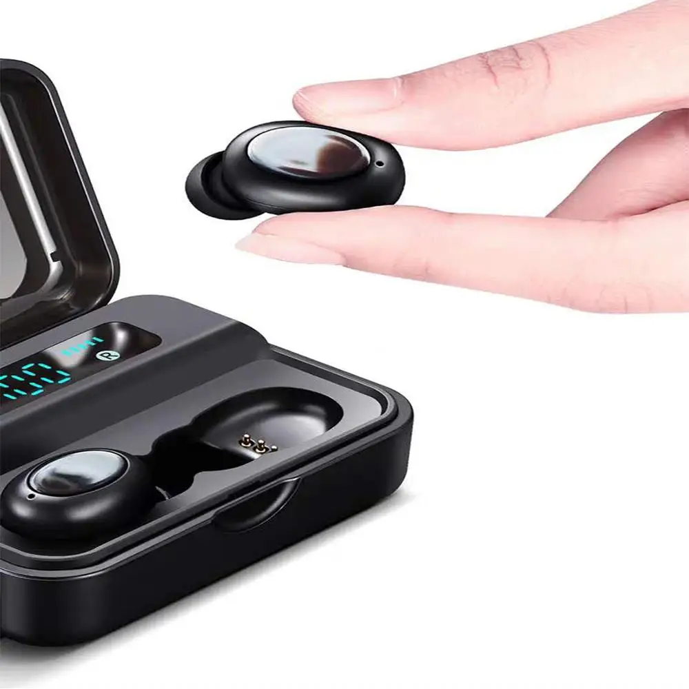 Ture Wireless Bluetooth Earbuds, Bluetooth V5.0 Noise Cancelling Earphones LED Display Charging Box Headset Built-in Microphone
Ture Wireless Bluetooth Earbuds, Bluetooth V5.0 Noise Cancelling Earphones LED Display Charging Box Headset Built-in Microphone