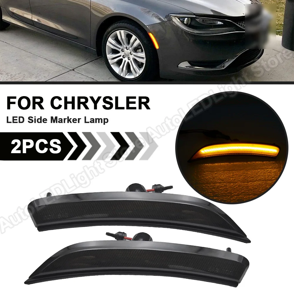 2Pcs For 2015 2016 2017 Chrysler 200 2015 2016 2017 Smoke/Clear LED Front Side Marker Light Lamp US version Amber 68206449AA
2Pcs For 2015 2016 2017 Chrysler 200 2015 2016 2017 Smoke/Clear LED Front Side Marker Light Lamp US version Amber 68206449AA