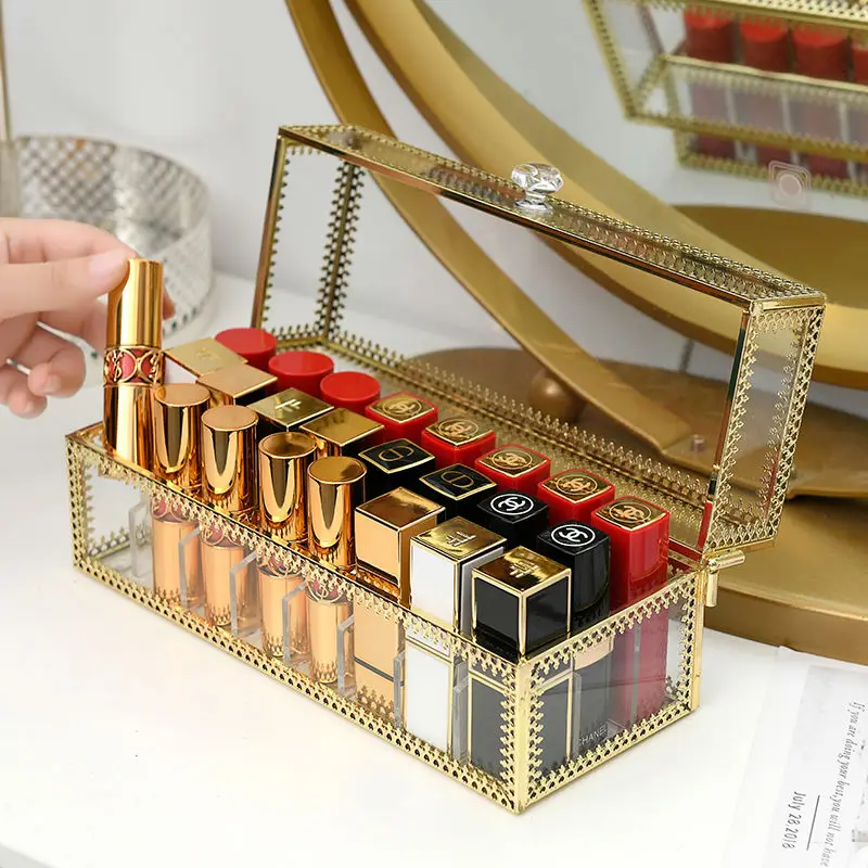 Gold Makeup Organizer Storage box Plastic Container Case for Lipstick Skin Care Nail Polish Display Stand Lipstick Holder
Gold Makeup Organizer Storage box Plastic Container Case for Lipstick Skin Care Nail Polish Display Stand Lipstick Holder