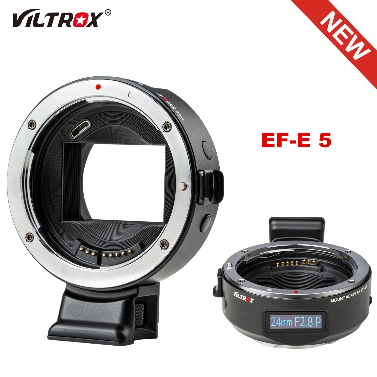 VILTROX EF-E5 Lens Adapter Full Frame Auto Focus Smart OLED Display for Canon EOS EF/EF-S Lens to Sony E Mount Camera
VILTROX EF-E5 Lens Adapter Full Frame Auto Focus Smart OLED Display for Canon EOS EF/EF-S Lens to Sony E Mount Camera