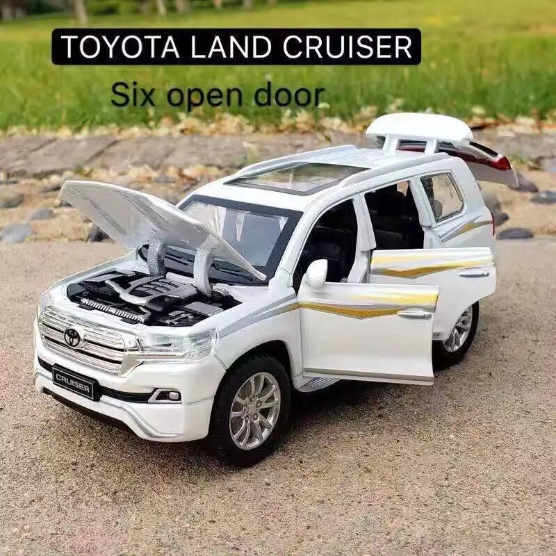 TOYOTA Land Curiser 1:32, модель автомобиля из сплава с 6 открывающимися дверями, белая, высококачественные игрушки для взрослых, мальчиков, детей, пода...
TOYOTA Land Curiser 1:32, модель автомобиля из сплава с 6 открывающимися дверями, белая, высококачественные игрушки для взрослых, мальчиков, детей, пода...