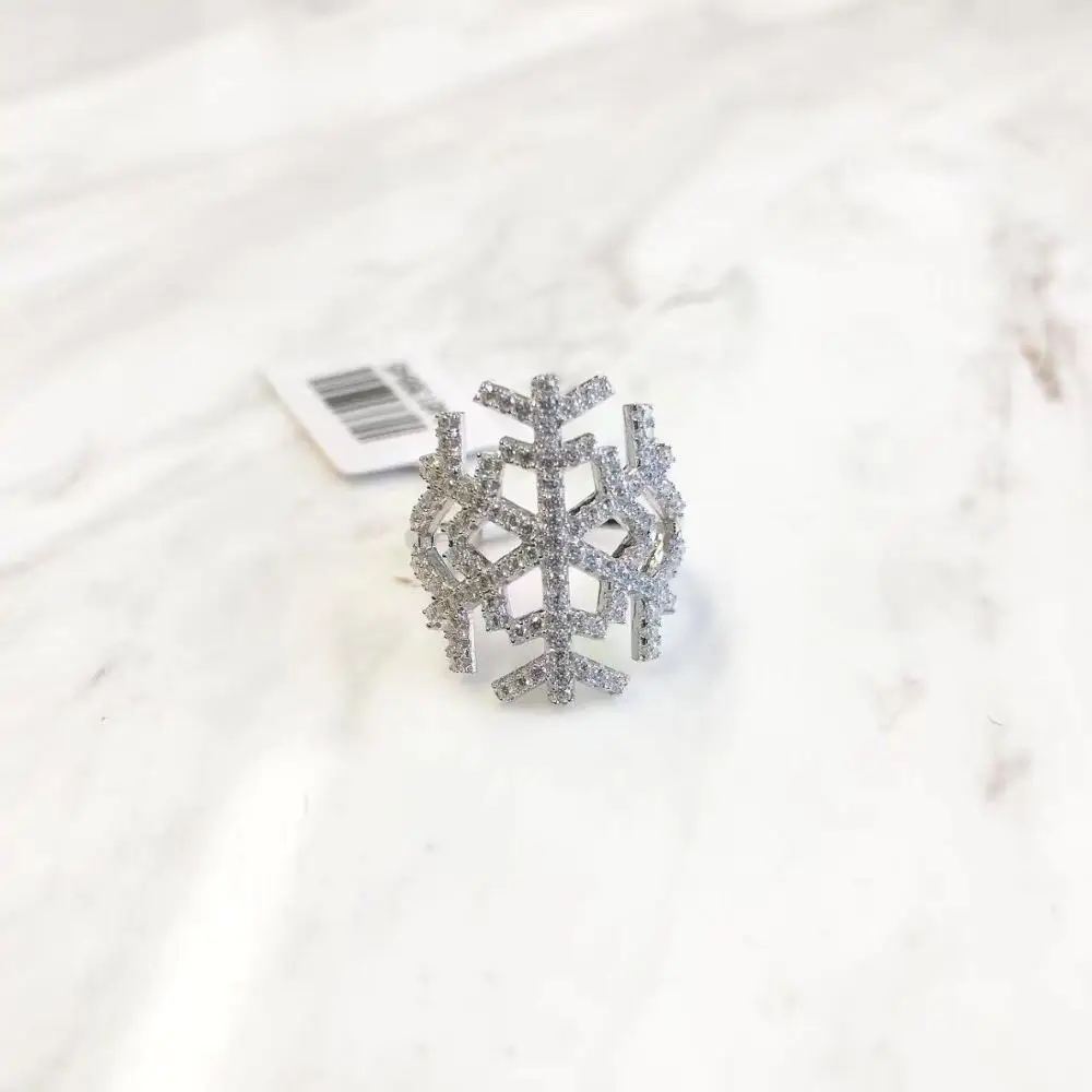 High Quality 925 Sterling Silver Resizable Opening Rings for Women Hollow Zircon Snowflakes Sweet Cute Girl Jewelry Christmas
High Quality 925 Sterling Silver Resizable Opening Rings for Women Hollow Zircon Snowflakes Sweet Cute Girl Jewelry Christmas