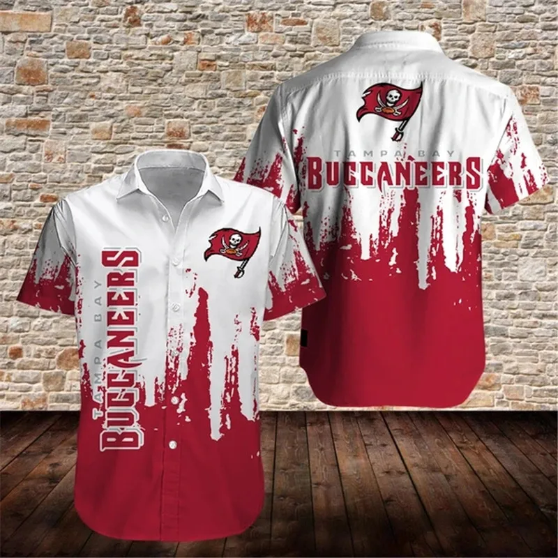 2021 Tampa Bay men's casual Buccaneers shirts pirate flag print 3D hawaiian tops 
2021 Tampa Bay men's casual Buccaneers shirts pirate flag print 3D hawaiian tops