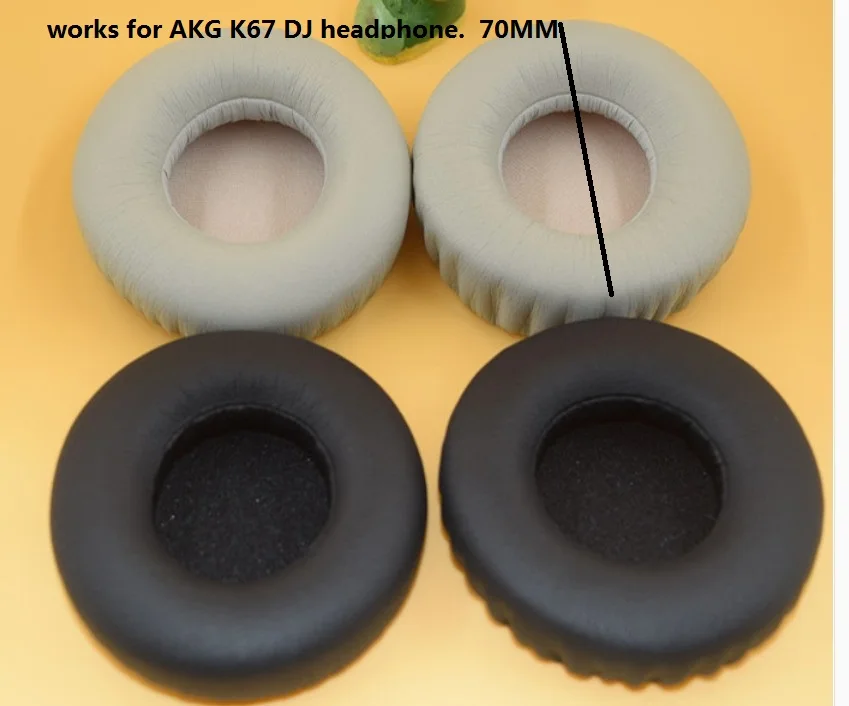 1 пара earpad. Ушная подушка. Вкладыши для наушников A.K.G K67 DJ. 70 мм | Электроника