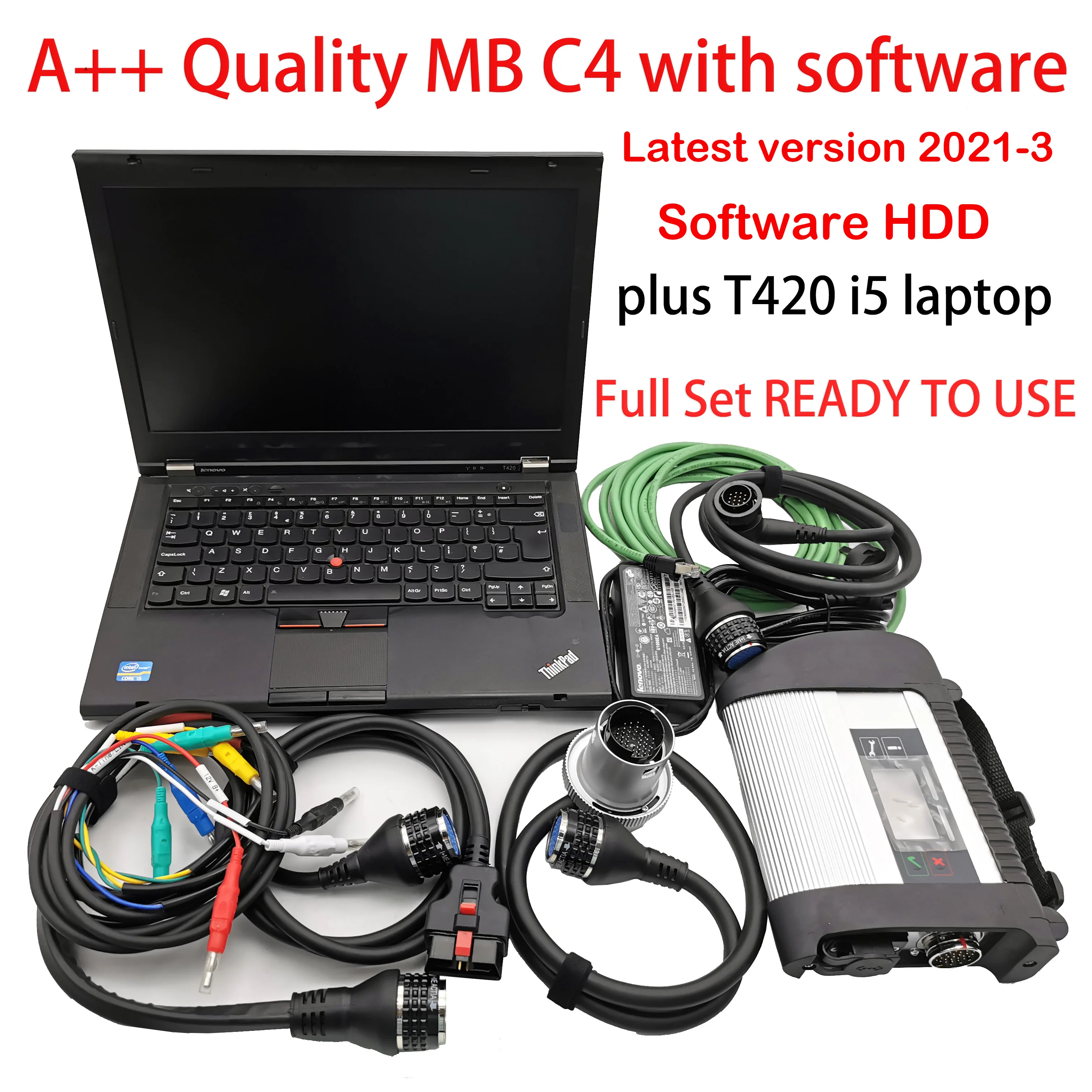 AA+ Quality MB Star C4 Diagnostic Tool MB SD Connect C4 Scanner with Full Software 2022-3 and laptop T420 i5 4G Ready oT Use
AA+ Quality MB Star C4 Diagnostic Tool MB SD Connect C4 Scanner with Full Software 2022-3 and laptop T420 i5 4G Ready oT Use