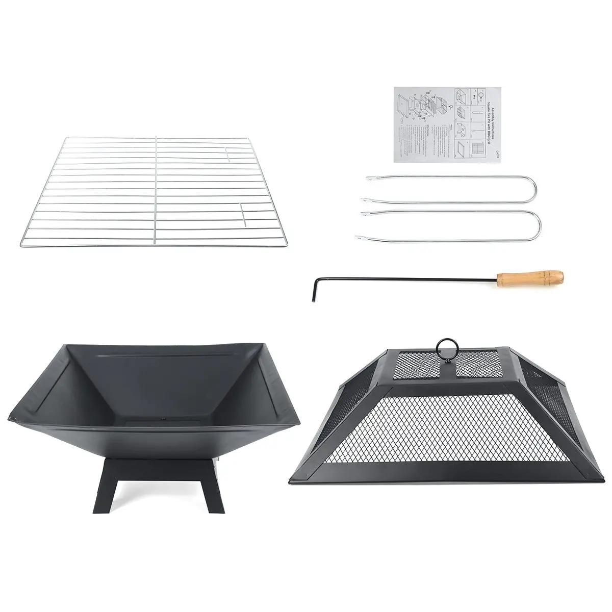 NEW Outdoor Fire Pit-Steel BBQ Grill Durable Steel For Backyard Garden Beaches Camping Portable Simple Barbecue 46x46x34cm
NEW Outdoor Fire Pit-Steel BBQ Grill Durable Steel For Backyard Garden Beaches Camping Portable Simple Barbecue 46x46x34cm