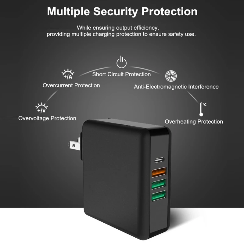Акция-61 Вт 3A Тип C Qc 3 0 быстрое зарядное устройство адаптер для Macbook Pro Pd Usb быстрая