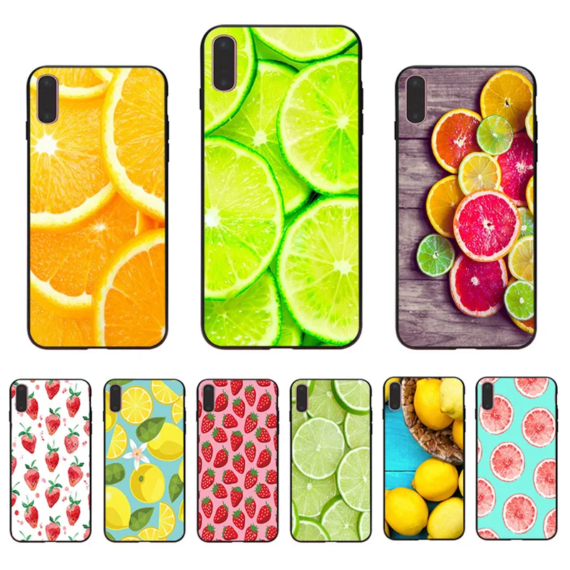 Cute Fruits Lemon strawberry Case For iPhone 11 12 Pro 7 8 6 6S Plus X XR XS 11 Pro Max SE 2 2020 Black Soft TPU Pattern Fundas
Cute Fruits Lemon strawberry Case For iPhone 11 12 Pro 7 8 6 6S Plus X XR XS 11 Pro Max SE 2 2020 Black Soft TPU Pattern Fundas