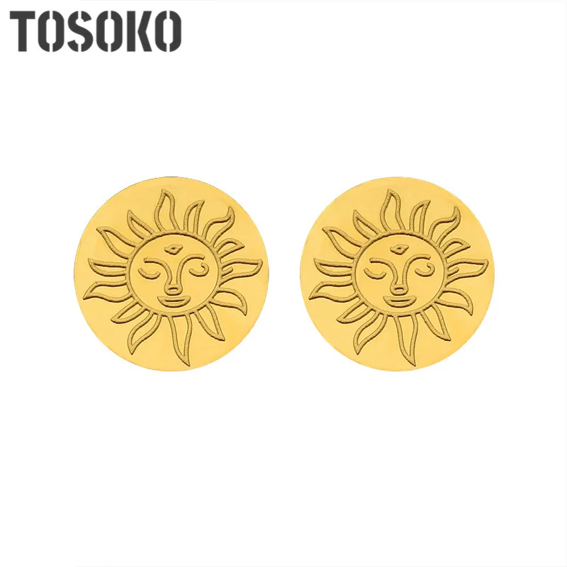 TOSOKO Stainless Steel Jewelry Greek mythology goddess sun face Earrings Fashion Earrings BSF286
TOSOKO Stainless Steel Jewelry Greek mythology goddess sun face Earrings Fashion Earrings BSF286