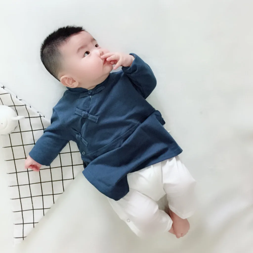 6 12 18 24M Newborn Baby Boys Girls Romper China style Hanfu Jumpsuit 2022 Spring Long Sleeve Infant Outfit Children's Clothes
6 12 18 24M Newborn Baby Boys Girls Romper China style Hanfu Jumpsuit 2022 Spring Long Sleeve Infant Outfit Children's Clothes