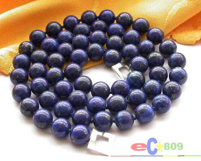 S2052 17"~100" 8mm~20mm natural round blue lapis lazuli bead Necklace
S2052 17"~100" 8mm~20mm natural round blue lapis lazuli bead Necklace