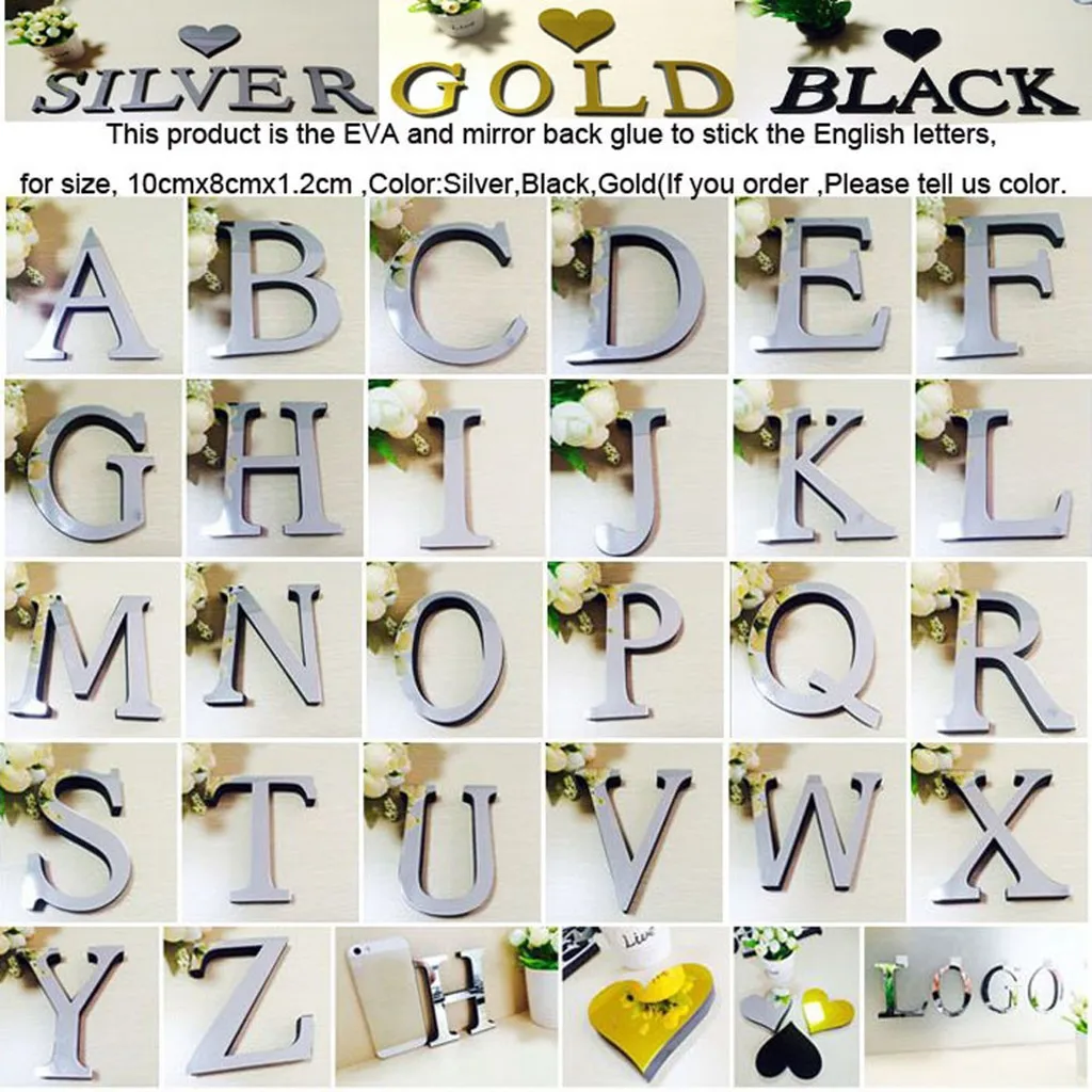 letters Acrylic letters 26 Letters DIY 3D Mirror Acrylic Wall Sticker Decals Home Decor Creativity Wall Art Mural 2021 New
letters Acrylic letters 26 Letters DIY 3D Mirror Acrylic Wall Sticker Decals Home Decor Creativity Wall Art Mural 2021 New