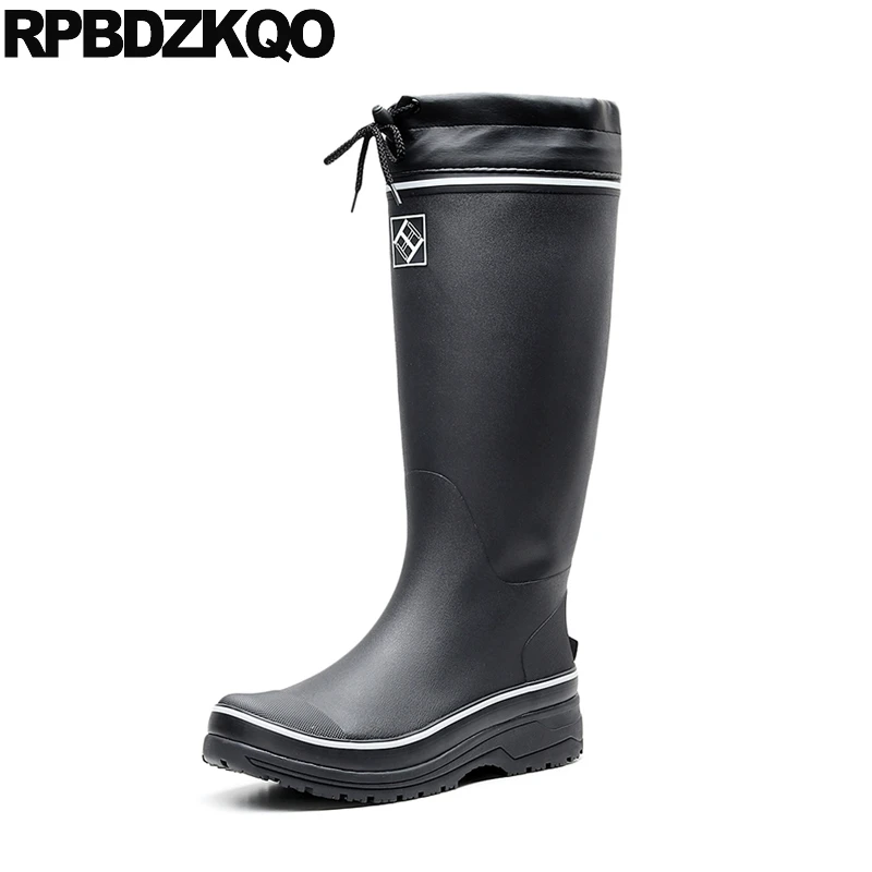 Ботинки мужские резиновые, до колена, на плоской подошве, с искусственным мехом, водонепроницаемые, Осень-зима, 2021
Ботинки мужские резиновые, до колена, на плоской подошве, с искусственным мехом, водонепроницаемые, Осень-зима, 2021